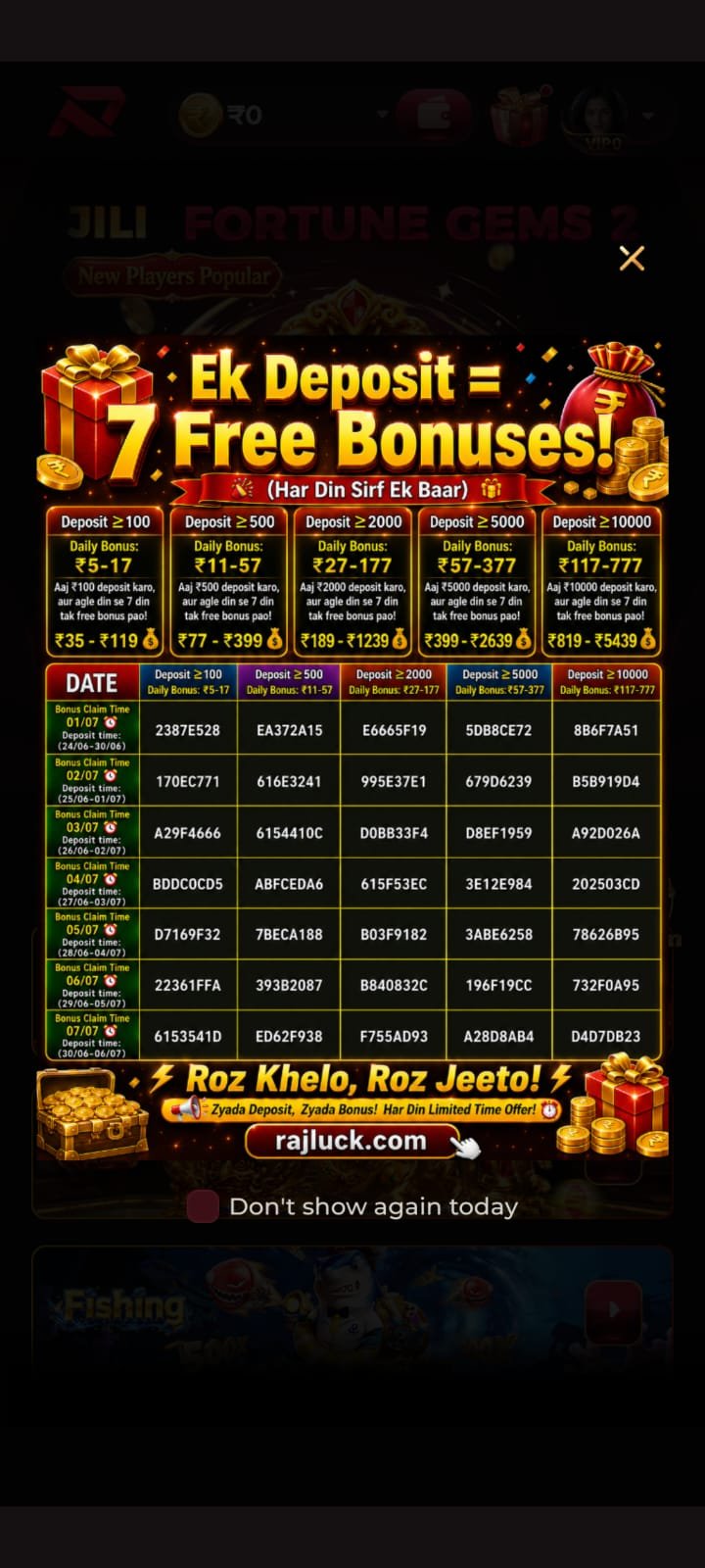 rajluck app